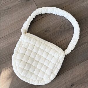 White Quilted Shoulder Bag